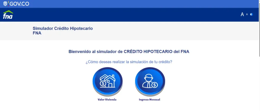 Simulador Credito Hipotecario FNA