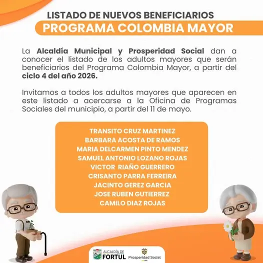 nuevos beneficiarios Alcaldia de Fortul Arauca 2