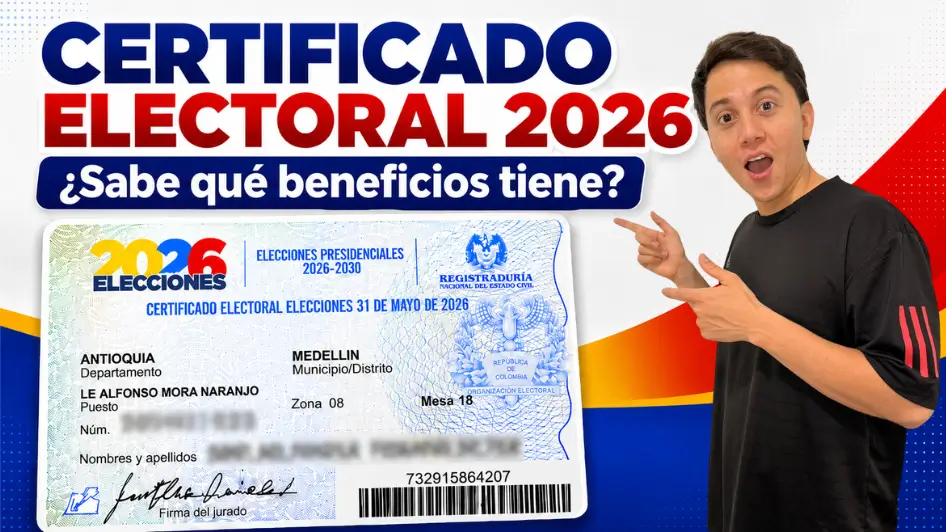 Beneficios del certificado electoral 2026 con descuentos y descanso por votar en Colombia