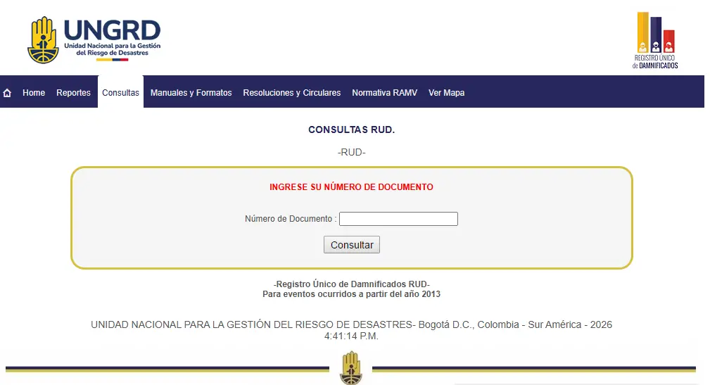 Registro RUD 1
