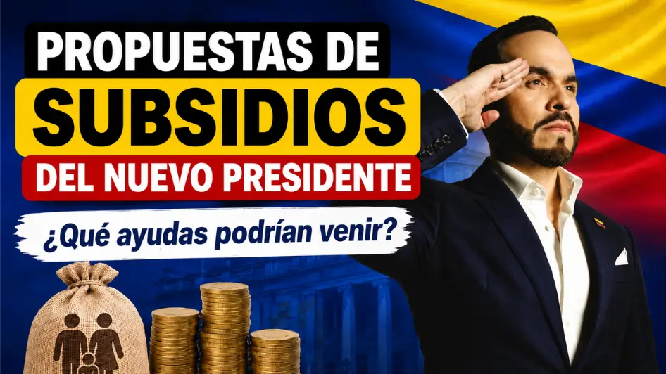 Propuestas de subsidios del nuevo presidente para adultos mayores, mujeres, jóvenes y vivienda en Colombia.