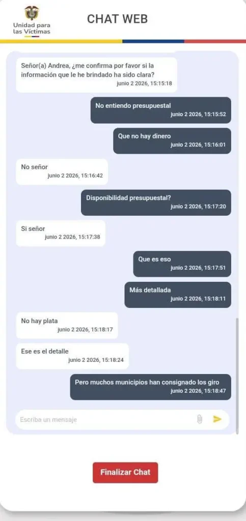 Ayudas humanitarias para víctimas: pagos avanzan, pero algunos casos dependen del presupuesto 2 WhatsApp Image 2026 06 04 at 9.27.56 PM