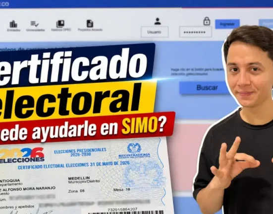 Certificado electoral en SIMO 2026, para concursos de méritos