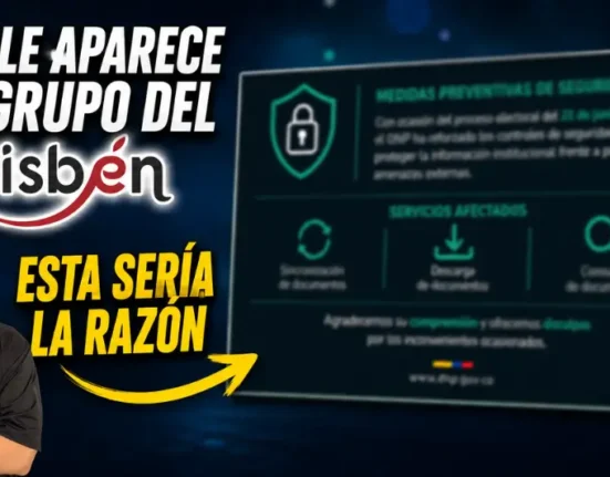 Aviso sobre fallas temporales en la consulta del Sisbén.