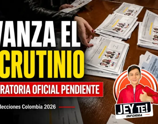 Escrutinio de las elecciones presidenciales 2026 avanza en Colombia con revisión de votos y declaratoria oficial pendiente
