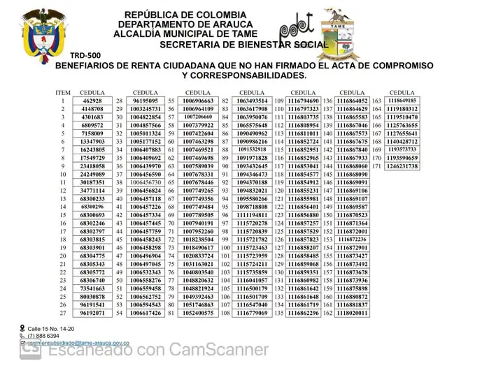 Firma del acta de Renta Ciudadana: publican listados de beneficiarios pendientes 2 clipboard image 1784144553