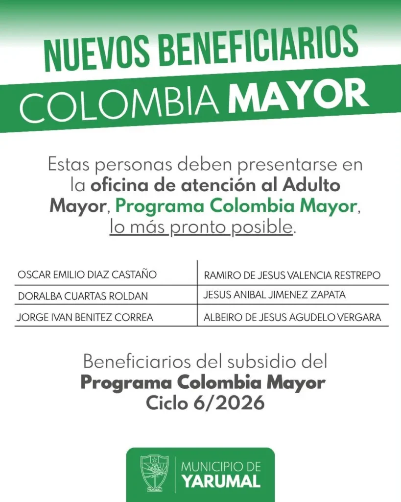 Atención: publican nuevos nombres de beneficiarios Colombia Mayor 7 clipboard image 1784348612