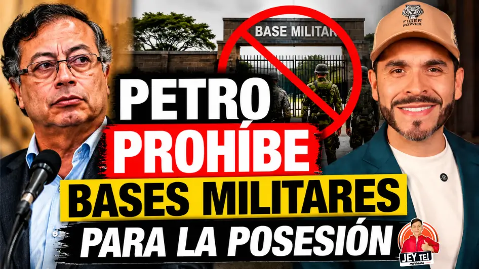 Posesión de Abelardo de la Espriella: Gustavo Petro anuncia que las bases militares no serán utilizadas para la ceremonia presidencial.